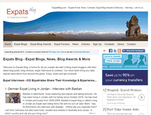 Tablet Screenshot of expatsblog.com